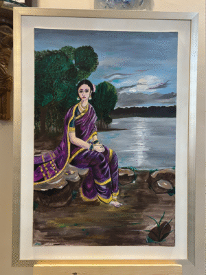 Radha in moonlight